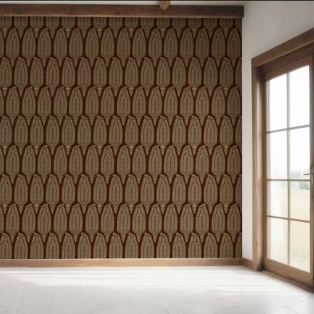 'Momil' Paisley Floral Wallpaper (Deep Brown/ Gold) - Image 7