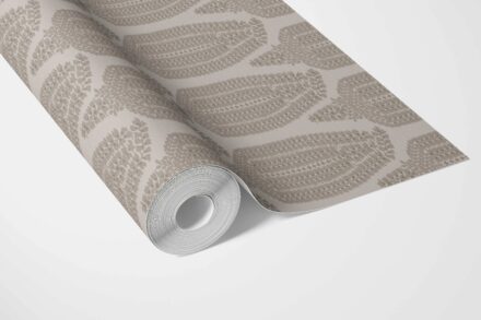 'Basra Pearls' Neutral Paisley Floral Wallpaper (Greige/ Taupe/ Warm Gray) - Image 3