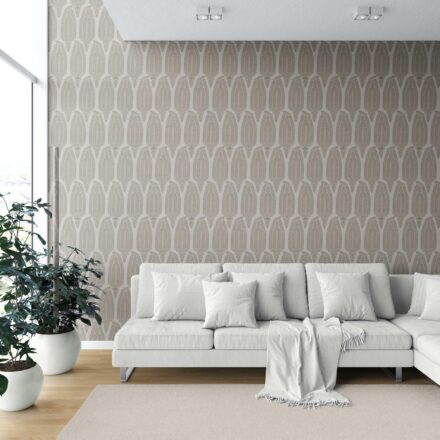 'Basra Pearls' Neutral Paisley Floral Wallpaper (Greige/ Taupe/ Warm Gray) - Image 6