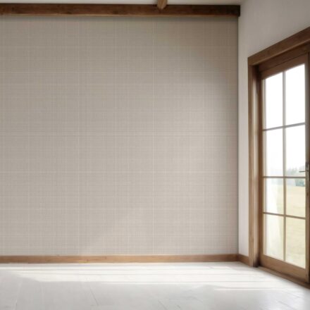 'Fireweed' Neutral Textured Check/ Geometric Wallpaper (Taupe/ Grey) - Image 7