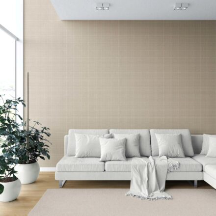 'Alanna' Neutral Textured Check/ Geometric Wallpaper (Soft Beige/ Tan) - Image 6