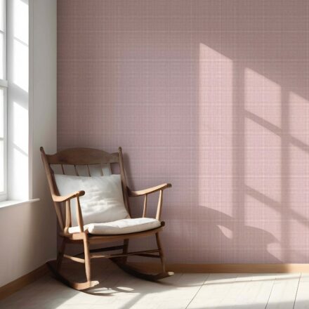 'Arctic Shadow' Textured Check/ Geometric Wallpaper (Pink) - Image 5
