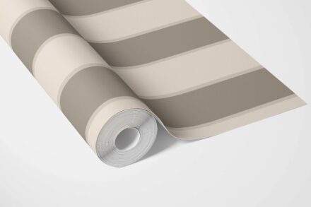 'Kuhana' Neutral Geometric Striped Wallpaper (Cream/ Taupe Grey/ Brown) - Image 3