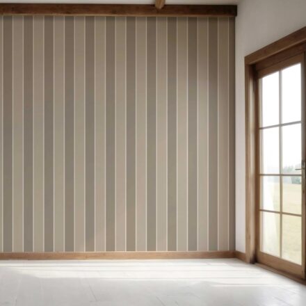 'Cierzo' Neutral Geometric Striped Wallpaper (Taupe Grey/ Brown) - Image 7