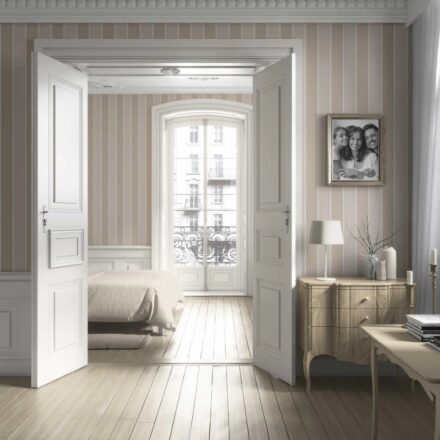 'Rayo Sol' Neutral Geometric Striped Wallpaper (Beige/ Cream) - Image 3