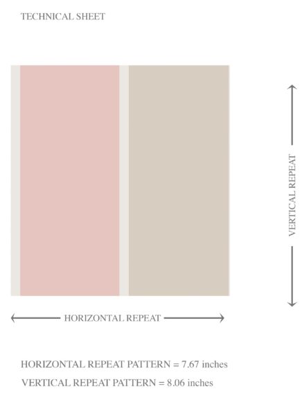 'Cavendish Sweet' Geometric Striped Wallpaper (Soft Pink/ Taupe) - Image 8