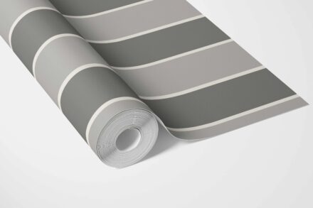 'Balsam' Neutral Geometric Striped Wallpaper (Grey) - Image 5