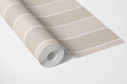 'Borneo' Neutral Geometric Striped Wallpaper (Beige/ Cream) - Image 5
