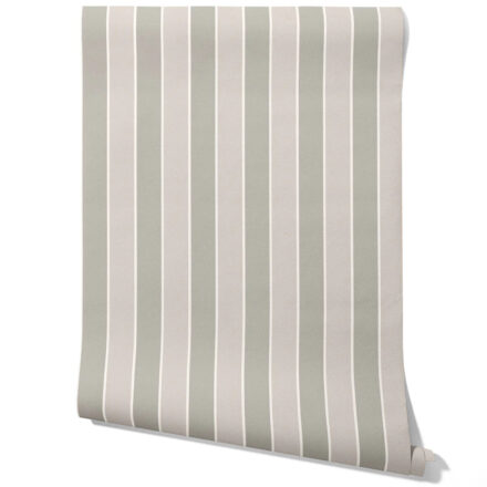'Crusade' Neutral Geometric Striped Wallpaper (Grey/ Beige/ Taupe)