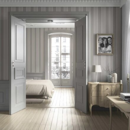 'Crusade' Neutral Geometric Striped Wallpaper (Grey/ Beige/ Taupe) - Image 3