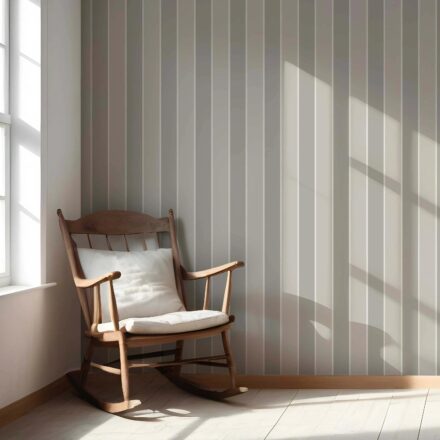 'Crusade' Neutral Geometric Striped Wallpaper (Grey/ Beige/ Taupe) - Image 4