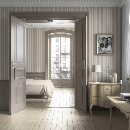 'Monterey Cliffs' Neutral Geometric Striped Wallpaper (Brown/ Beige/ Warm Grey) - Image 3