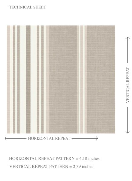 'Monterey Cliffs' Neutral Geometric Striped Wallpaper (Brown/ Beige/ Warm Grey) - Image 8