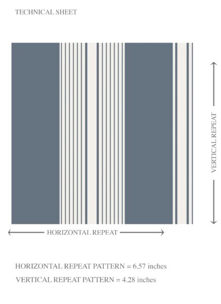 'Burnt Malt' Geometric Striped Wallpaper (Slate Grey/ Blue) - Image 8