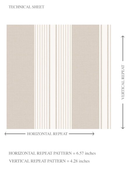 'Colette' Neutral Geometric Striped Wallpaper (Soft Taupe/ Beige/ Grey) - Image 8