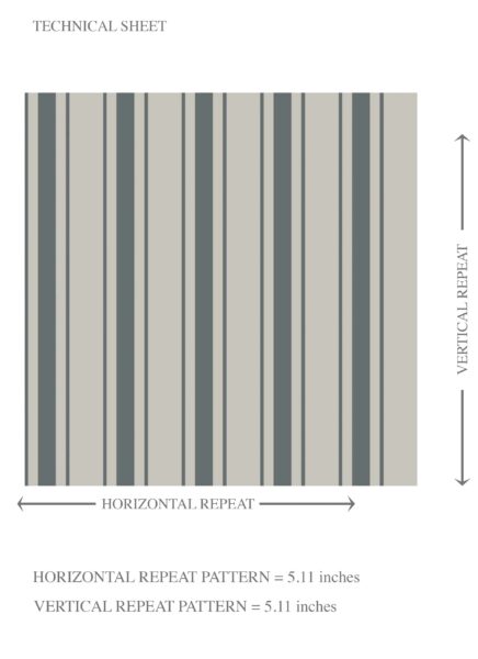 'Berrisford' Neutral Geometric Striped Wallpaper (Slate Grey) - Image 8