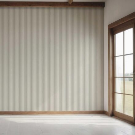 'Frosted' Neutral Geometric Striped Wallpaper (Sage Grey) - Image 7