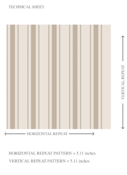 'Sultry' Neutral Geometric Striped Wallpaper (Beige/ Brown/ Warm Grey) - Image 8