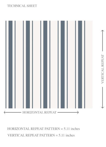 'Lights Out' Geometric Striped Wallpaper (Navy Blue) - Image 8