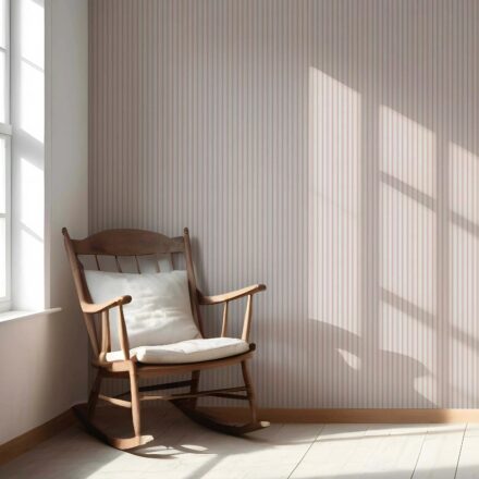 'Jeffer Valley' Geometric Striped Wallpaper (Blush Pink) - Image 5