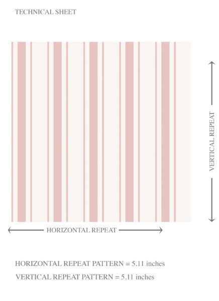 'Jeffer Valley' Geometric Striped Wallpaper (Blush Pink) - Image 8