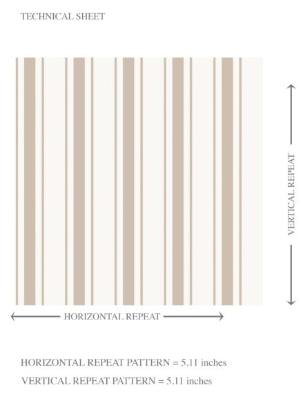 'Akina' Neutral Geometric Striped Wallpaper (Beige/ Cool Taupe) - Image 8