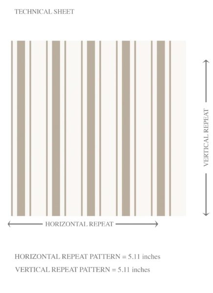 'Trambone' Neutral Geometric Striped Wallpaper (Greige/ Beige/ Warm Grey) - Image 8
