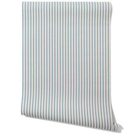 'Adeline' Geometric Striped Wallpaper (Blue) - Image 2