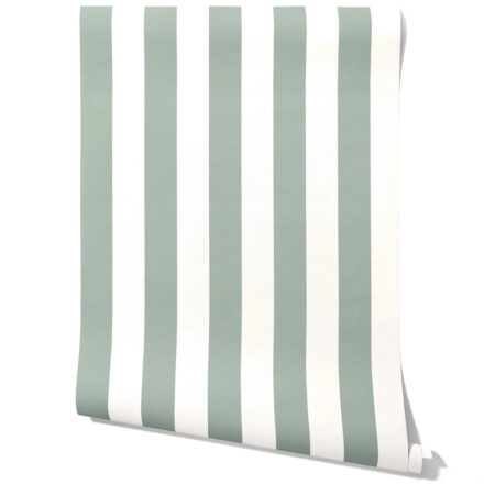 'Ruaha' Geometric Striped Wallpaper (Green)