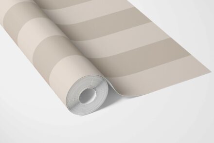 'Areza' Geometric Striped Wallpaper (Wheat Beige/ Cream) - Image 3