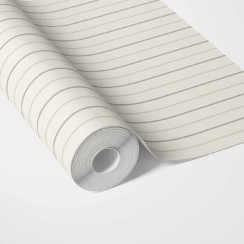 'Dawn Dew' Neutral Geometric Striped Wallpaper (Sage Grey/ Beige/ Cream)