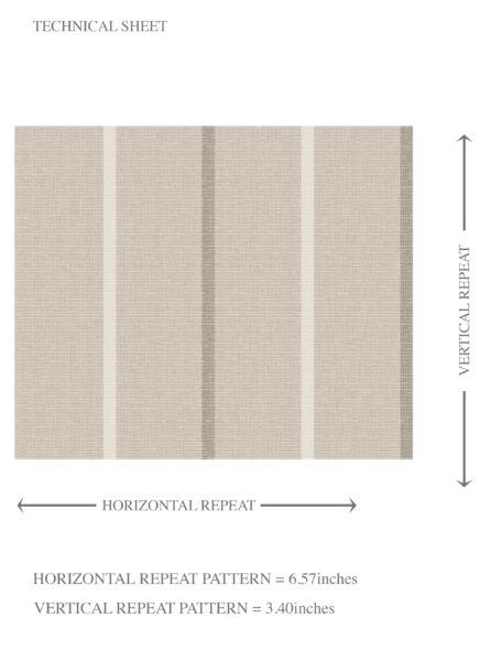 'Alabaster' Neutral Geometric Striped Wallpaper (Neutral Brown/ Beige) - Image 8
