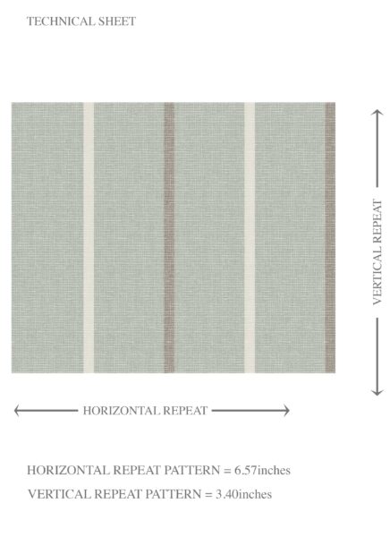 'Danube' Neutral Geometric Striped Wallpaper (Green-Grey) - Image 8