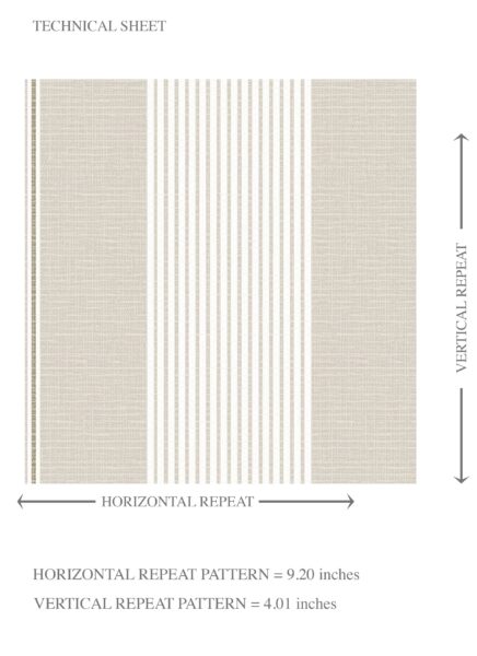 'Dril' Neutral Geometric Striped Wallpaper (Greige/ Beige/ Warm Grey) - Image 8