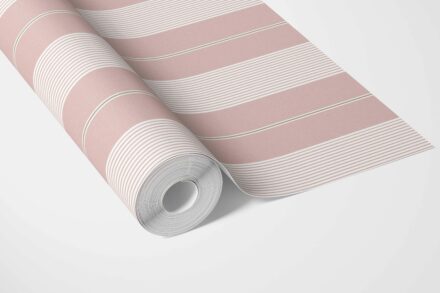 'Cavendish' Geometric Striped Wallpaper (Pink) - Image 3