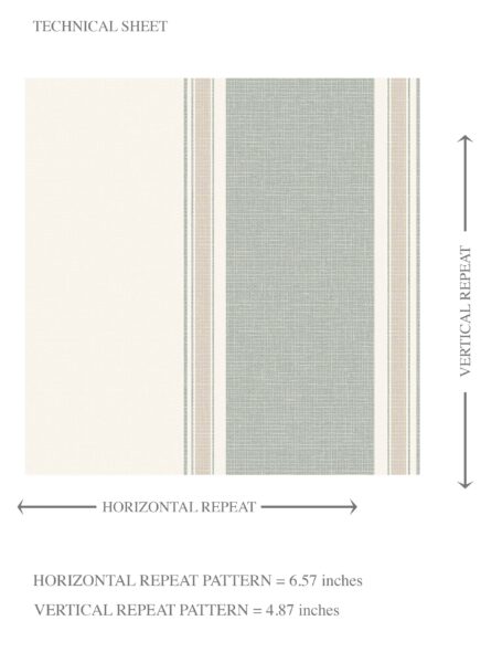 'Lavora' Geometric Striped Wallpaper (Sage Green) - Image 8