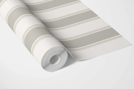 'Alchemy' Neutral Geometric Striped Wallpaper (Grey/ Beige/ Taupe) - Image 3