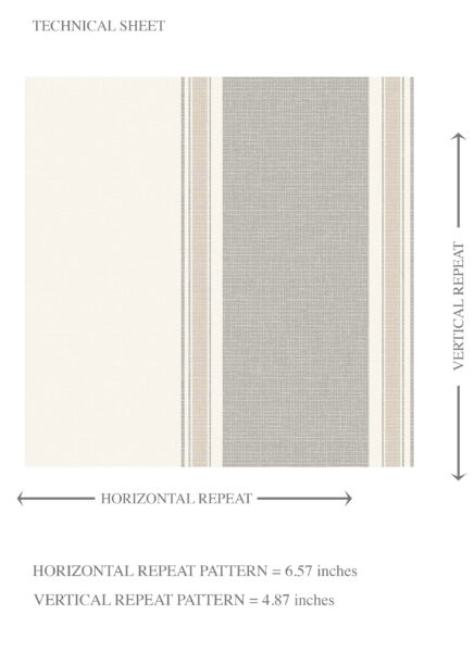 'Alchemy' Neutral Geometric Striped Wallpaper (Grey/ Beige/ Taupe) - Image 8