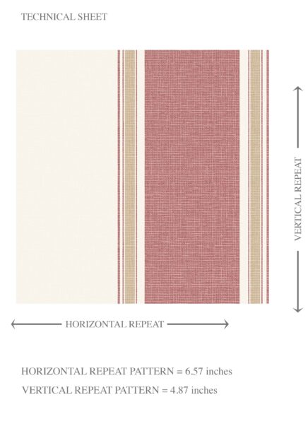 'Mauvelous' Geometric Striped Wallpaper (Pastel Pink) - Image 8