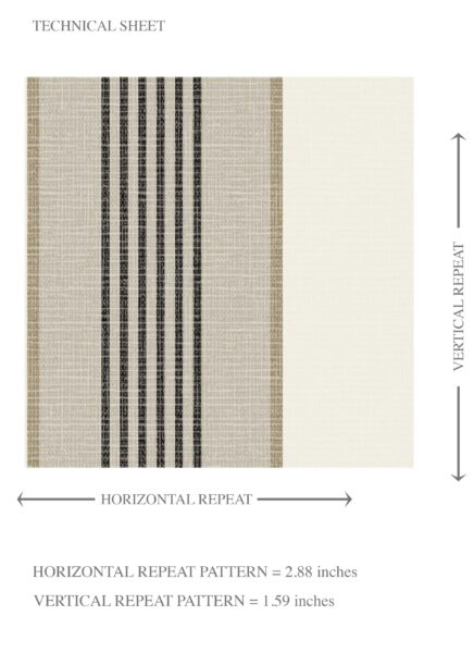 'Taraka' Neutral Geometric Striped Wallpaper (Brown/ Beige/ Taupe Grey) - Image 8