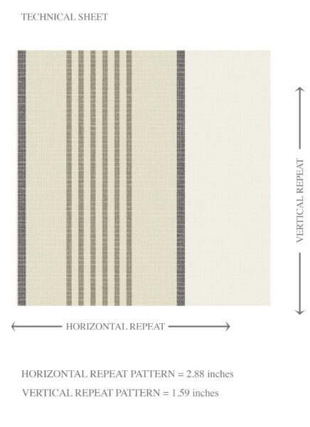 'Ursa' Neutral Geometric Striped Wallpaper Cream/ Beige/ Warm Grey - Image 8