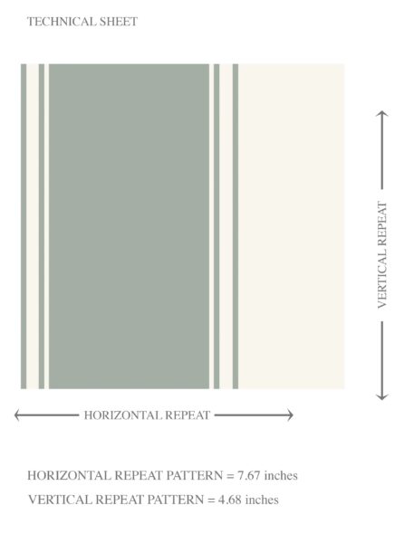 'Dinnigan' Geometric Striped Wallpaper (Sage Green/ Grey) - Image 8