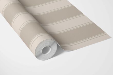 'Orelia' Neutral Geometric Striped Wallpaper (Brown/ Beige) - Image 3