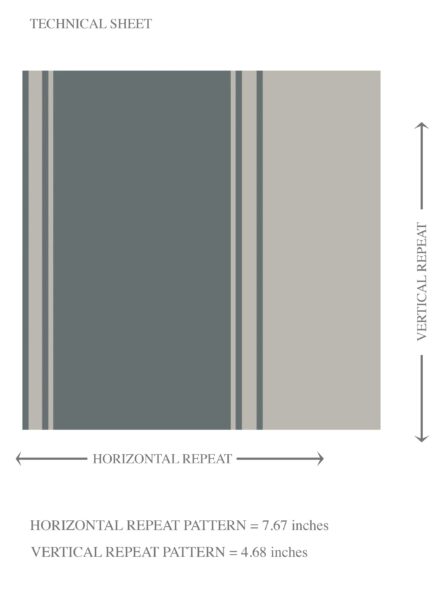 'Elderflower' Neutral Geometric Striped Wallpaper (Slate Grey) - Image 8