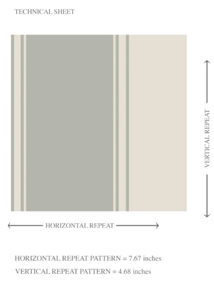 'Celestial' Neutral Geometric Striped Wallpaper (Sage Grey) - Image 8