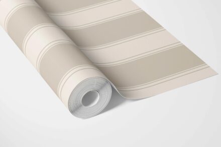 'Arrow Wood' Neutral Geometric Striped Wallpaper (Beige/ Taupe) - Image 3