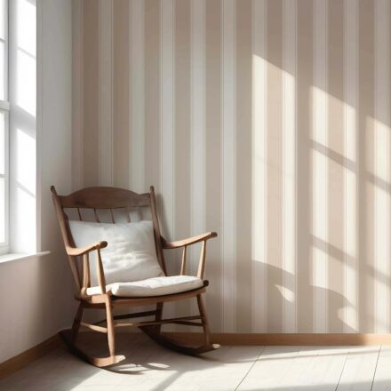 'Arrow Wood' Neutral Geometric Striped Wallpaper (Beige/ Taupe) - Image 5