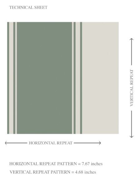 'Vynuoge' Geometric Striped Wallpaper (Sage Green) - Image 8