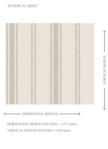 'Prima Donna' Neutral Geometric Striped Wallpaper (Cream/ Beige/ Grey) - Image 8