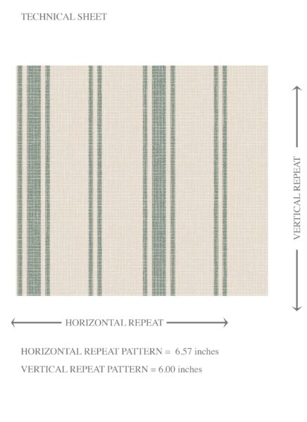 'Niblock' Geometric Striped Wallpaper (Sage Green/ Cream) - Image 8